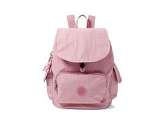 Kipling City Pack Small Backpack - Backpack Bags : Lavender Blush : The Kipling City Pack Mini is the perfect sized bag for minimal travel or storage. Its multi-pocketed design creates more storage inside and out! Multi-pocket construction features one exterior zip pocket and one internal. Magnetic snap button and zip closure. Exterior features two snap button pockets and one drawstring pocket. Adjustable shoulder straps for a custom fit. Constructed of 100% polyamide with a polyester lining. Im Everyday Use Backpack With Pockets And Flap, Backpack With Side Pockets For Daily Use, Travel Backpack With Side Pockets, School Backpack With Flap Pockets, Standard Travel Backpack With Side Pockets, Daily Use Backpack With Pockets And Flap, Pink Backpack With Pockets For Outdoor, Daily Use Backpack With Flap And Pockets, Daily Use Flap Backpack With Pockets