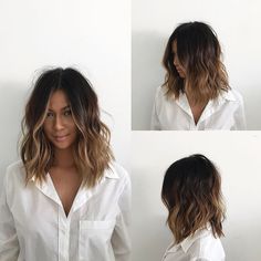 Brunette Lob, Wavy Bob Long, Long Bobs, Wavy Lob, Waves Hair, Wavy Hairstyles, Soft Layers, Short Wavy Hair