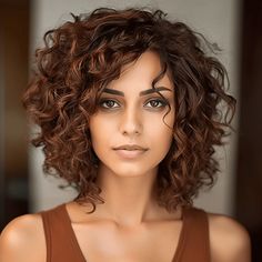 Shorter Haircuts For Curly Hair, Curly Shag Haircut Shoulder Length, Long Bob Curly Haircuts, Layered Curly Hair Round Face, Short Curly Hairstyles For White Women, Short Gray Curly Hairstyles, Natural Curly Hair Medium Length, Curly Shaggy Lob, Short Hairstyles For Curly Hair Over 50