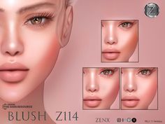 The sims 4 Sims Blush, Mod Makeup, Sims 4 Curly Hair, Cc Makeup, Sims 4 Nails, Sims 4 Hair Male, Sims 4 Tattoos, Alpha Cc