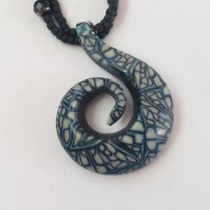 Unique Collectible  No Returns Unique Blue Spiral-shaped Jewelry, Hendersonville Nc, Blue Swirl, Unique Collectibles, Swirl Pattern, Pendant Necklaces, Swirl, Jewelry Necklace Pendant, Jewelry Necklaces