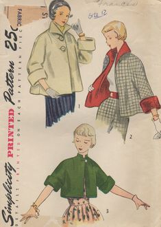 two women's coats, one in green and the other in red