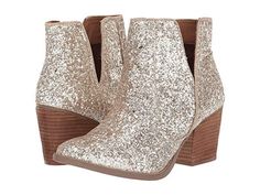 Some of our best selling booties last year were the charcoal version of these. They are back in multi! NOTHING quite says 'I'm here for the party' like a pair of glitter booties. Fringe Sneakers, Summer Clearance, 3 Inch Heels, Sell Gold, Rubber Heels, Cow Print, Stacked Heel, Wedge Boot, Bootie