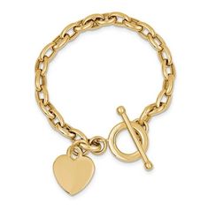 This 14kt yellow gold engravable heart toggle bracelet in 7.5” long and is a perfect personalized gift. Engrave the heart with your initials or those of a loved one! Choose from computer, laser or hand engraving. This 14kt yellow gold bracelet weighs approximately 10 grams. Affordable Rings, Gold Heart Bracelet, Life Matters, Toggle Bracelet, Tree Hill, One Tree Hill, Fine Jewelry Bracelets, Yellow Gold Bracelet, Gold Collection