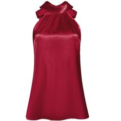 Keep your look professional and stylish in this satin top from Hobemty. This satin top can be a perfect addition to almost any outfit from formal to daily wear, great for work, meetings, office, work, casual, daily dressing, etc. Pair it with pencil skirts or suit pants for an elegant office look. Comfortable and versatile, this satin top is perfect on its own or as a layer under a blazer. Meeting Office, Work Meetings, Bow Tie Blouse, Mock Neck Blouse, Satin Long Sleeve, Elegant Office, Blouse Models, Women Halter, Pleated Blouse