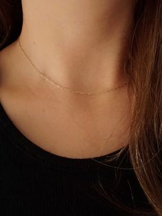 ⚒️ Handcrafted ⚒️ Estimated Ship Date: 5 Minimalist White Gold Necklace With Gold Chain, Classic Rose Gold Necklace With Gold Chain, Classic Rose Gold Necklace, Classic Rose Gold Charm Necklace With Clavicle Chain, 14k White Gold Clavicle Chain Necklace, Delicate 14k Gold Necklaces With Delicate Chain, Classic 14k Gold Filled Chain Necklace Gift, Delicate Chain Necklace For Gift, Fine Jewelry, Classic Yellow Gold Clavicle Chain Necklace