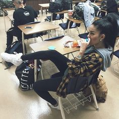 Pin by Devon Cruz on Fashion | Pinterest | Instagram, Flannels and ... Adrette Outfits, Teen Dress, Teen Outfits, Hipster Outfits, Outfits 2017, Foto Poses