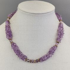 Check out Amethyst Necklace Vtg Purple Chip Beaded Sectioned Gold Tone 19", the latest item I added on eBay! #eBay #eBaySeller Chip Bead Necklace, Antique Jewelry Necklace, Chip Beads, New Jewelry, Amethyst Necklace, Antique Jewelry, Jewelry Pieces, Vintage Antiques, Jewelry Necklace Pendant