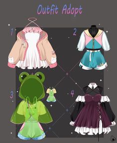 the paper doll is showing how to make it look like she's dressed up as a frog