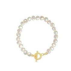 Pearl Bracelet Freshwater Pearl Bracelet with Baroque Freshwater Pearls-Hollywood Sensation® Adjustable Oyster Bracelet With Baroque Pearls, Luxury Beaded Bracelets With Pearl Drop As Gift, Luxury Pearl Drop Beaded Bracelets As Gift, Luxury Bracelets With Pearl Charm, Luxury Pearl White Pearl Bracelet Gift, Luxury Pearl Bracelet With Round Beads And Charm, Luxury Baroque Pearl Bracelet As Gift, Luxury Baroque Pearl Bracelet For Gift, Luxury Baroque Pearl Bracelet Gift