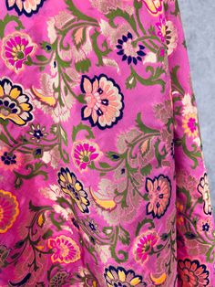 Paithani Style Floral Semi Banarasi Silk Dupatta. Meenakari Work with gold Zari Work. Handloom Dupatta, very light weight and soft. Item: DupattaBase color : Baby Pink Fabric : Banarasi Semi Soft Silk (Not Pure Silk)Work : Weaved with tasselsLength of the Dupatta : 88 inches approx.Width of the dupatta : 35inches (Approx.)Please note there are threads on the back side of the dupatta. Store Policies- No return or exchange will be accepted for color variations.- No return or exchange will be accep Pink Meenakari Lehenga For Puja, Pink Meenakari Traditional Wear For Eid, Pink Traditional Wear With Meenakari For Eid, Pink Meenakari Traditional Wear For Festive Occasions, Pink Meenakari Traditional Wear For Festivals, Festive Pink Traditional Wear With Meenakari, Unstitched Pink Brocade Choli, Pink Meenakari Lehenga In Paithani Silk, Pink Meenakari Choli For Eid