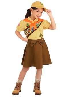 PRICES MAY VARY. Size: Small COSTUME INCLUDES: This Pixar's UP Wilderness Explorer Costume for kids includes a shirt, a skirt, a hat, a scarf, and a sash. FROM FUN COSTUMES: We're all about Halloween costumes and we're very excited to team up with Pixar to celebrate the magic of movies like UP. Fans of the film will love roleplaying and recreating movie moments with this Wilderness Explorer costume dress for girls. AUTHENTIC DESIGN: This Wilderness Explorer kid's costume is designed to recreate Wilderness Explorer Costume, Explorer Costume, Halloween Outfits For Kids, Amazing Movies, Wilderness Explorer, Fun Costumes, Outfit For Kids, Baby Costumes Girl, Up Costume