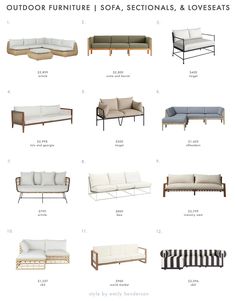 outdoor furniture sofas, sectionals and loveseats for the patio or deck