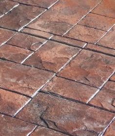 a close up view of a brick walkway