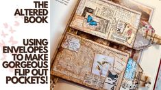 the altered book is open to reveal several pages