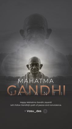 an advertisement for maha gandhi gandhi