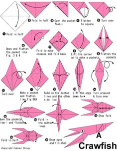 how to make an origami bird with instructions for beginners in english and japanese