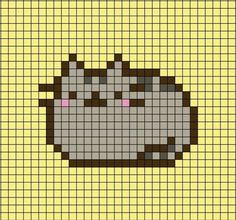 a cross stitch pattern with an image of a cat on it's back side