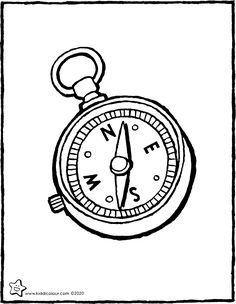 a black and white drawing of a pocket watch with the time on it's face