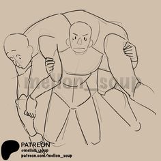 a drawing of two people holding their hands out in front of each other, with the words patreon on it