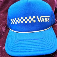 This Hat Is Brand New! It Features The Og Vans Checkerboard Pattern Inside Brim Super Deep For Thick Hair And Great Sun Protection!! Vans Checkerboard, Van Accessories, New Vans, Vans Blue, Accessories Brand, Checkerboard Pattern, Mens Vans, Thick Hair, Accessories Branding