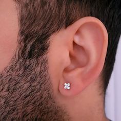 Introducing our exquisite Genuine Diamonds Floral Stud Earrings, a perfect blend of elegance and charm. These dainty gold earrings for men boast a captivating design featuring meticulously crafted floral patterns adorned with genuine diamonds, creating a timeless and sophisticated accessory. #MenEarring #StudEarring #MenStudEarring #DiamondEarring #GoldEarring #MinimalistEarring #TinyEarring #DaintyEarring #HandmadeEarring #StatementEarring #GemstoneEarring #UniqueEarring #AnniversaryGift Classic Flower Earrings, Classic Diamond White Flower Earrings For Gift, Classic Diamond White Flower Earrings As Gift, Classic White Gold Flower Earrings For Pierced Ears, Classic Flower Earrings With Prong Setting As Gift, Men's Earring, Gold Earrings For Men, Dainty Gold Earrings, Earrings For Men