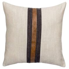 PRICES MAY VARY. 6% Pu& 92% Cotton Line FEATURE -- The faux leather Polyester throw pillow cover is such a fun pop of texture. With zipper enclosure and it makes the perfect layering pillow. FRANT& BACK -- Beige Polyester fabric and Faux Leather Stripe Color of your choice. BACK: Pure Beige Polyester Fabric. UNIQUE -- Add style to your space with this Brown faux leather pillow cover . A faux leather stripe is added vintage look for flair. SIZE -- This listing is for one 16x16 inches throw pillow Beige Pillow Covers, Leather Throw Pillows, Farmhouse Throw Pillow, Outdoor Pillow Covers, Leather Pillow, Leather Couch, Pillow Texture, Outdoor Throw Pillow, Linen Throw Pillow