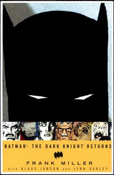 batman the dark knight returns movie poster with many faces and masks on it's face