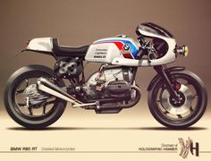 an artistic rendering of a bmw motorcycle