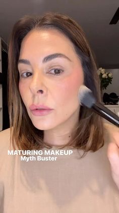 Glittery Eyeshadow, Cheek Lift, 40 Makeup, Beauty Myth, Makeup Over 40, Myth Busters, Cheek Makeup, Makeup Secret