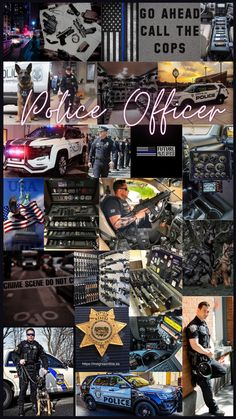 the police officer collage is shown in this image