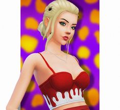 Aurora Hair, Cc Top, Sims 4 Download, The Sims 4 Download, The Sims 4, The Sims, Sims 4, Aurora, Wonder Woman