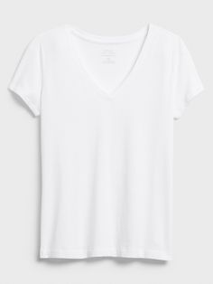 Timeless T-Shirt | Banana Republic Factory Top Banana, Banana Republic Factory, Wrap Top, White Tank, White T Shirt, White T, Capsule Wardrobe, Wardrobe Staples, White Undershirt