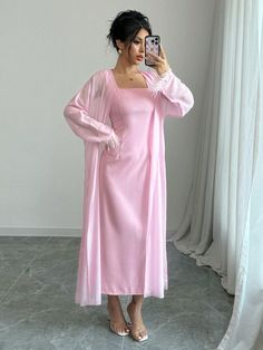 Pink Elegant Collar   Plain  Embellished Non-Stretch  Women Clothing Summer Elegant, Long Jacket, Dress Set, Kids Beachwear, Two Piece Outfit, Maternity Bag, Set Dress, Women Clothing, Women Clothes Sale