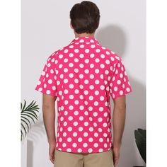 The polka dots patterned short-sleeved shirts are stylish, modern, and versatile. Perfectly match the business short-sleeved shirts with dress pants, chino trousers, summer shorts, and jeans to build a smart formal look. Designed with polka dots, this shirt gives you a sense of liveliness. Polka dot shirts are suitable for various occasions such as beach, office, wedding, party, daily wear, and so on. Summer Collared Polka Dot Shirt, Summer Polka Dot Collared Shirt, Polka Dot Button-up Summer Shirt, Casual Polka Dot Shirt For Summer, Polka Dot Short Sleeve Summer Shirt, Spring Short Sleeve Polka Dot Shirt, Mens Striped Shorts, Business Shorts, Beach Office