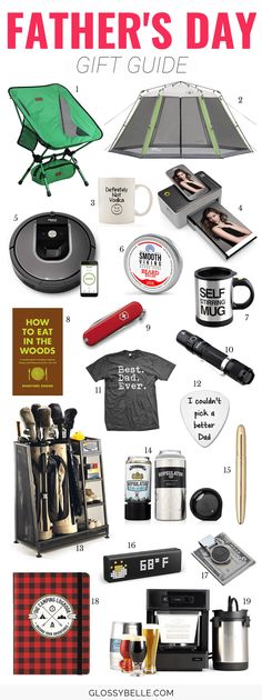 father's day gift guide for him and his son, including gifts from the store