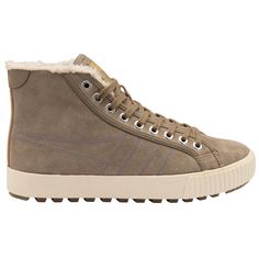 Buy Gola women's Nordic High Plimsolls in rhino online at gola.co.uk Olive Shoes, Fall Staples, High Top Boots, Mid Boots, Retro Shoes, Boot Types, Stylish Bag, Bags Shoes, Trainers Women