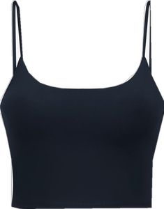 Compressive Seamless Sleeveless Sports Bra, Compressive Sleeveless Sports Bra With Seamless Design, Micro-elastic Seamless Sleeveless Sports Bra, Sleeveless Micro-elastic Seamless Sports Bra, Seamless Sleeveless Elastane Sports Bra, Sporty Black Tank Top With Adjustable Straps, Black Sporty Tank Top With Adjustable Straps, High Stretch Nylon Tank Top With Built-in Bra, Micro-elastic Sleeveless Sports Tops