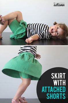 Sew A Skirt, How To Make A Skirt, Pola Jaket, How To Make Skirt, Beginner Sewing Projects Easy, Kids Sewing, Leftover Fabric, Free Sewing Patterns, Sewing Skirts