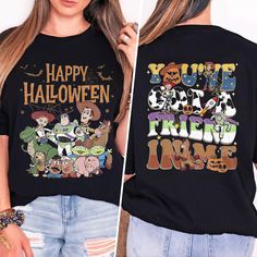 Funny Toy Story Movie Halloween Shirt, Happy Halloween Shirt, You've Got A Friend In Me Shirt, Toy Story Family Halloween Vacation Party Tee LS5655 Welcome to my store, where your shopping experience is my top priority! I am here to provide you with excellent assistance, so please don't hesitate to reach out if you have any special requests or questions. I will respond promptly to ensure your satisfaction. To make the ordering process smoother, please follow these steps: - Choose your desired co Funny Toy Story, Halloween Vacation, Toy Story Movie, Happy Halloween Shirt, Funny Toys, Bella Canvas Tees, Ribbed Bodysuit, Family Halloween, Toy Story