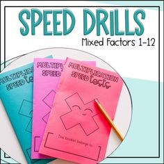 three speed drills for mixed factoring with the text