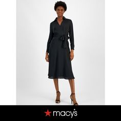 in stock Chic Wrap Dress For Office In Spring, Chic Spring Office Wrap Dress, Chic Office Wrap Dress For Spring, Elegant Spring Office Wrap Dress, Elegant Spring Wrap Dress For Office, Black Tie Waist Evening Dress, Elegant Midi-length Wrap Dress For Office, Elegant Midi Wrap Dress For Office, Chic Black Wrap Dress For Spring