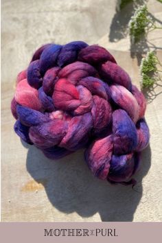 knitting patterns for beginners and hand spun + hand dyed yarn Yarn For Crochet, Hand Spun Yarn, Big Yarn, Unique Yarn