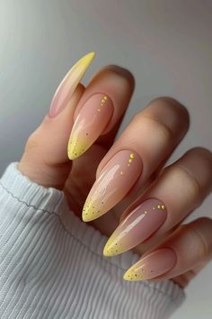 Yellow Nails Design, French Tip Nails, Gorgeous Nails, Perfect Nails, Nail Polishes, Nails Inspo