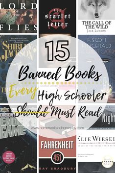 books with the title 15 banned books every high schooler should read in front of them