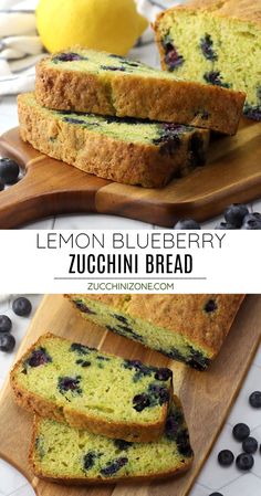 Lemon blueberry zucchini bread is filled with bright lemon flavor and fresh, juicy blueberries. It's the perfect loaf of zucchini bread for summer! Blueberry Lemon Zucchini Bread Recipes, Zichichi Bread, Blueberry Zucchini Bread Recipes, Zucchini Loaf Recipes, Zucchini Blueberry Bread, Lemon Blueberry Zucchini Bread, Zucchini Desserts, Blueberry Zucchini Bread, Blueberry Zucchini