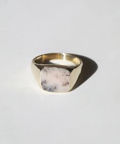 In stock & custom sized 3-4 days. This is a traditional square shaped signet ring with pink opal. This stone is said to enhance love and thoughtfulness. Each stone is has its own individual texture, and is cut by hand therefore every piece is unique.  _____________________________________________   Specifications: Square Stone, Brooklyn New York, Pink Opal, Signet Ring, Jewellery And Watches, Brooklyn, Rings For Men, Opal, Silver Rings