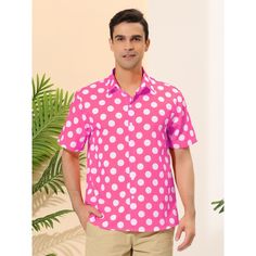 The summer polka-dot shirt features the color block design, fashion, and stylish when wearing. With charming timeless style color design, and eye-catching printing, these shirts have a variety of options for you to choose from. The shirt is suitable for vacations, walks, parties, and leisure places, such as Hawaiian beaches, camping, etc. Great gift for your friend, boyfriend, and your father. Casual Polka Dot Shirt, Summer Short Sleeve Polka Dot Top, Casual Polka Dot Shirt For Summer, Polka Dot Tops With Button Closure For Summer, Summer Polka Dot Collared Shirt, Summer Polka Dot Tops With Button Closure, Spring Short Sleeve Polka Dot Shirt, Summer Collared Polka Dot Shirt, Polka Dot Short Sleeve Summer Shirt