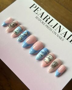 @taylorswift ‘1989’ inspired press on nails!🩵✨ #pressonnails #pressons #pressonnailsforsale #pressonnailslovers #nails #nailsnailsnails #nailsart #love #loveyourself #1989 #taylorswifttickets #taylorswiftartwork ##taylorswiftart ##eras #erastour Ruby Nails, Taylor Swift Tickets, Taylor Swift Merchandise, Gel Nails French, Country Nails, Nails Inspired