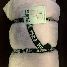 Victoria’s Secret Pink Blanket - Brand New Vs Pink Nation, Pink Water Bottle, Victoria Secret Pink Logo, Baby Boy Sweater, Baby Boy Pants, Pink Blanket, Pink Nation, Cropped Pants Women, Pink Socks